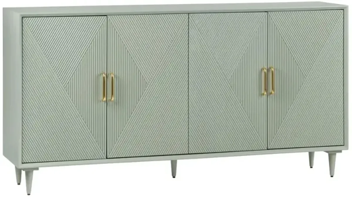 Arvada Sage Green 4-Door Sideboard