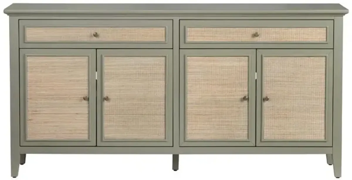 Solace Green 4-Door Sideboard