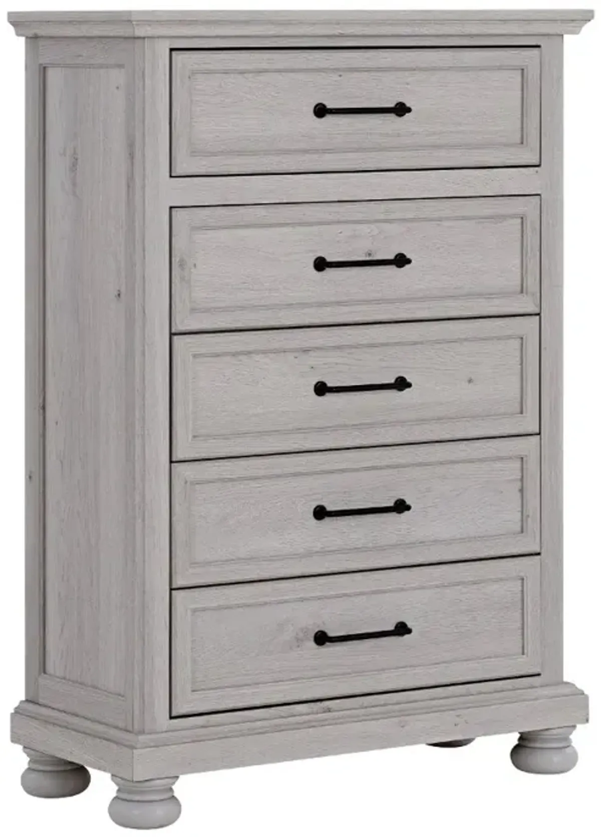Woodcreek Light Gray Chest of Drawers