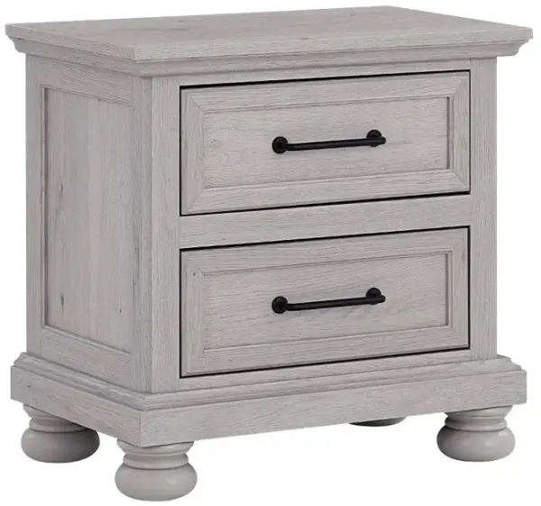 Woodcreek Light Gray Nightstand