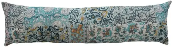 Hand Embroidered Vintage Rali Quilt Pillow