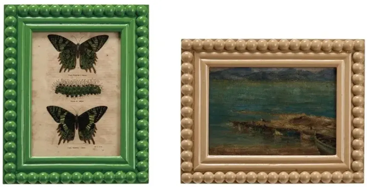 Assorted Picture Frame With Vintage Art