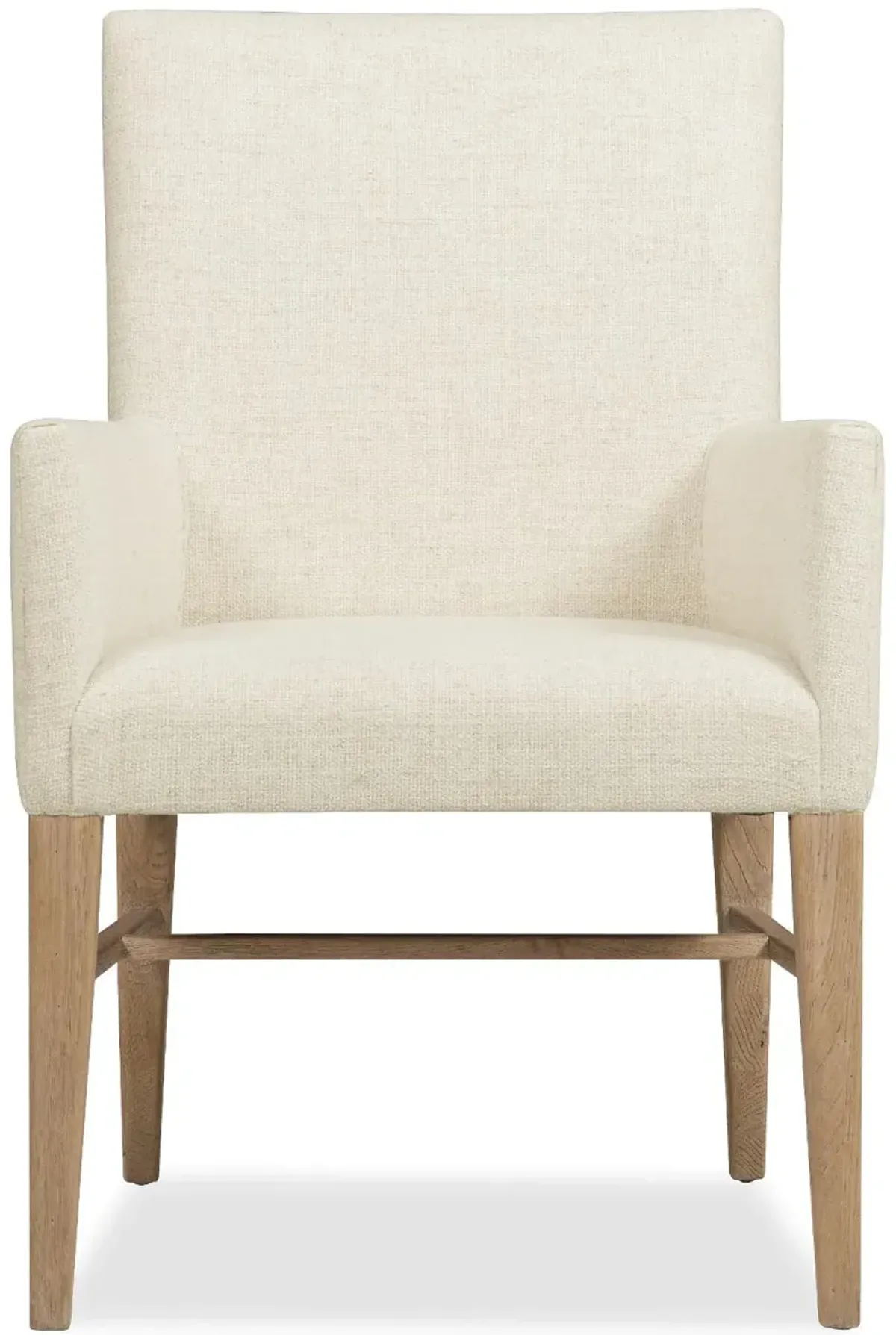 Bennett Natural and Cream Upholstered Dining Arm Chair