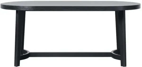 Nash Black Oval Dining Table