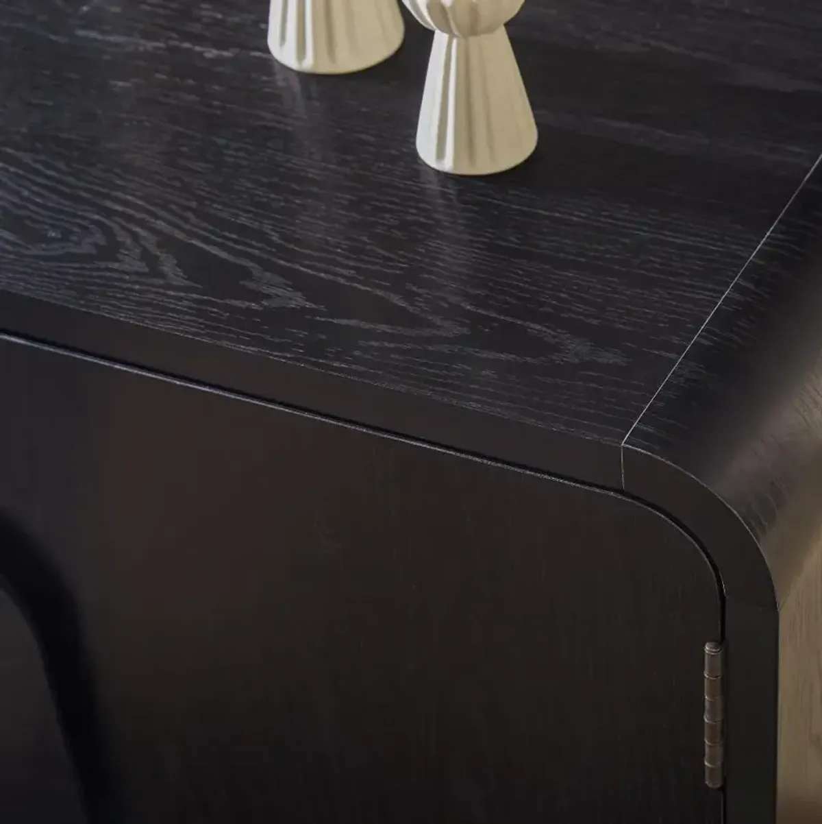 Chantelle Black 70" Curved TV Stand