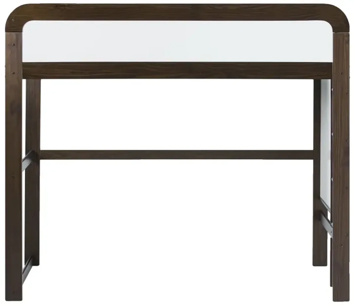 Adyn Walnut Twin Loft Bed with Ladder