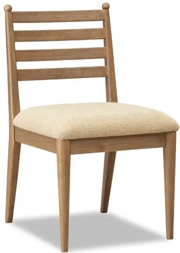 Langley Brown Ladder-Back Dining Chair