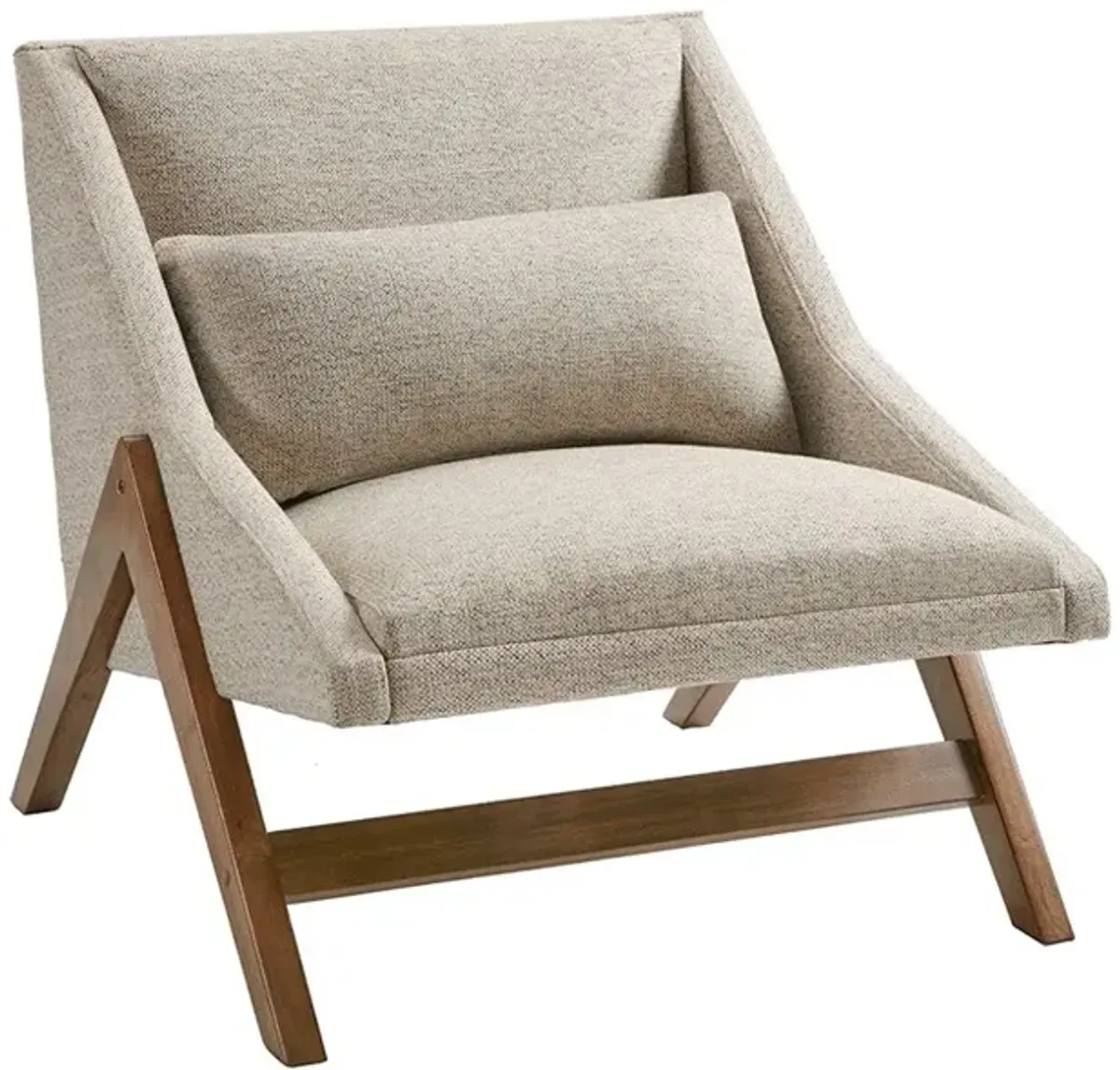 Boomerang Light Brown Accent Chair