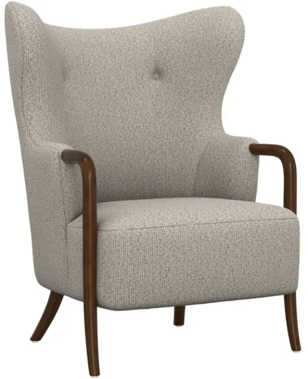 Micah Tan and Gray Accent Chair
