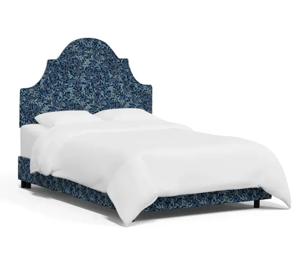 Rifle Paper Co Belmont Willowberry Navy Queen Bed