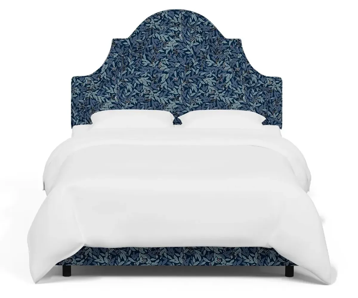 Rifle Paper Co Belmont Willowberry Navy King Bed