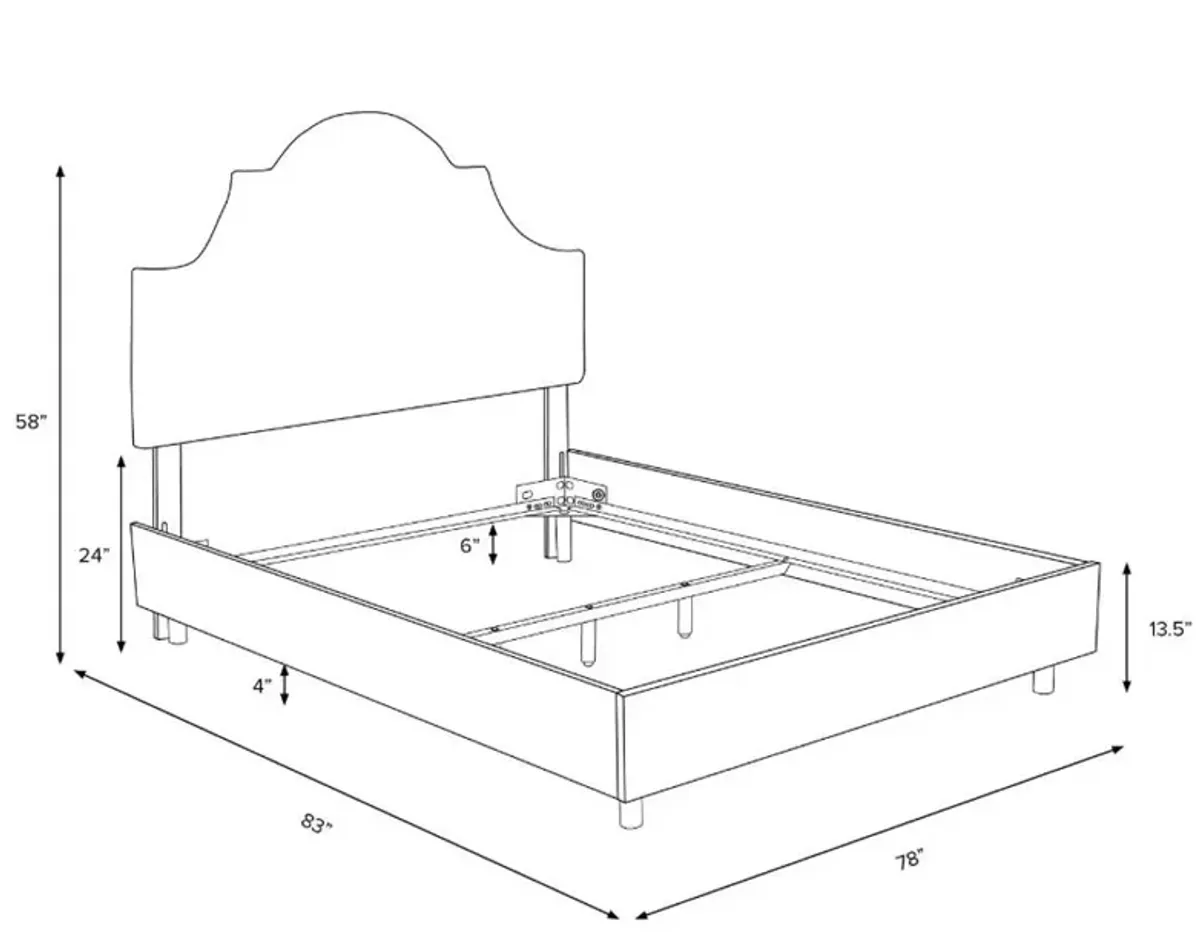 Rifle Paper Co Belmont Willowberry Navy King Bed