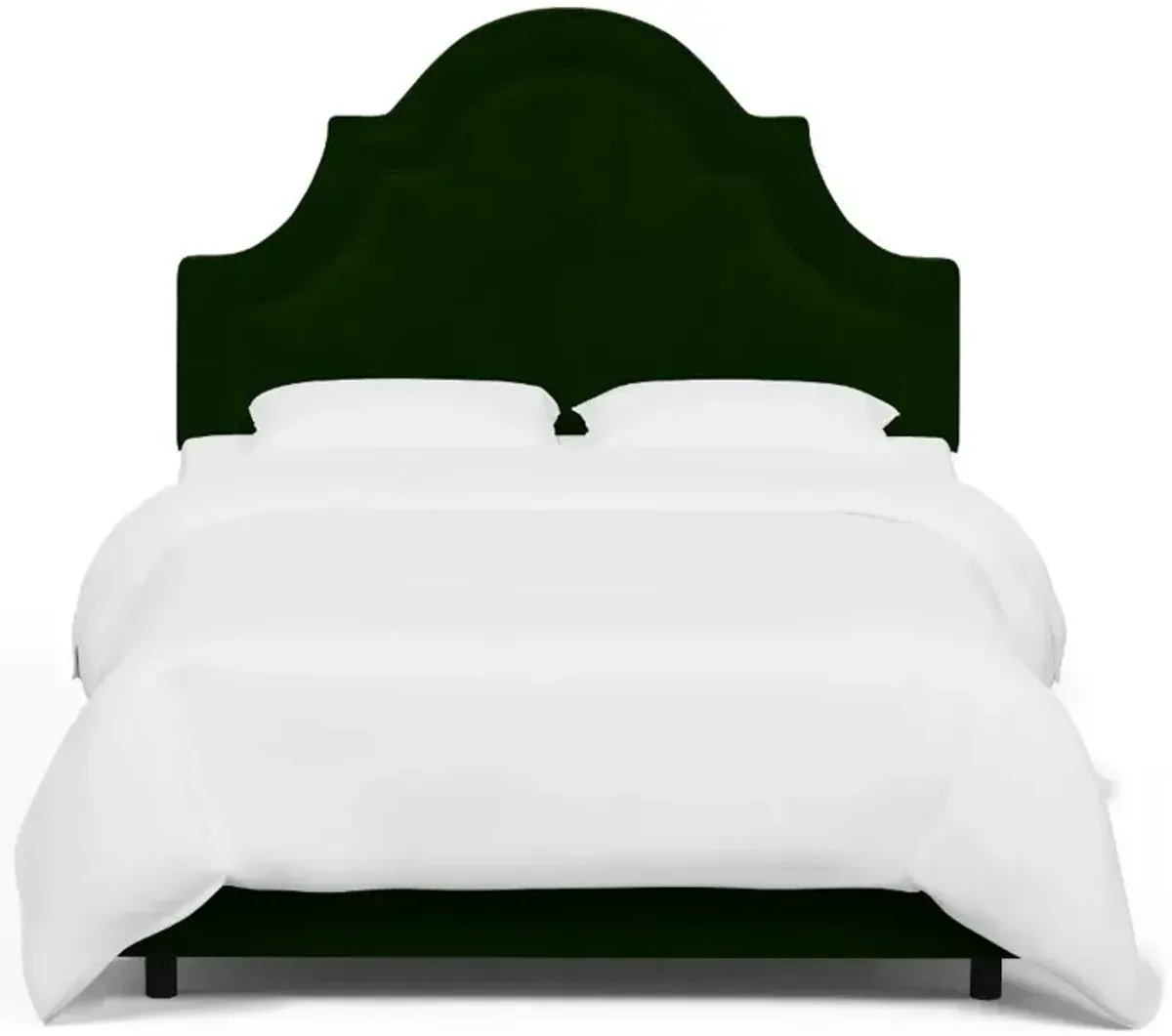 Rifle Paper Co Belmont Titan Emerald Velvet Cal-King Bed