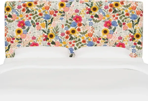 Rifle Paper Co Fairbanks Blossom Blush Twin Headboard