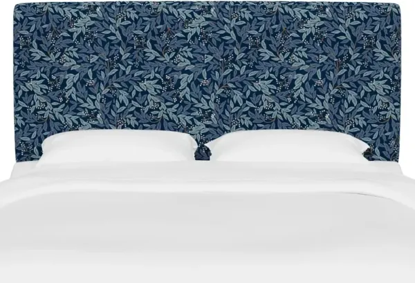 Rifle Paper Co Fairbanks Willowberry Navy Twin Headboard