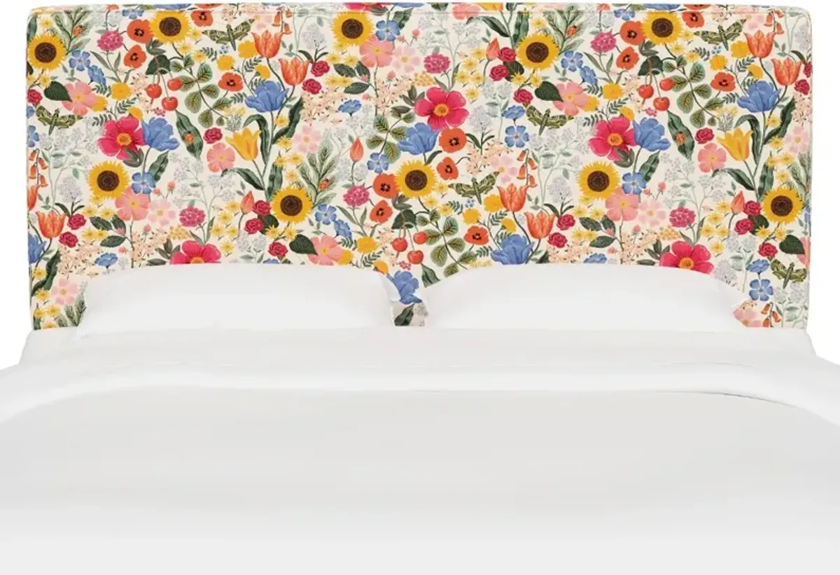 Rifle Paper Co Fairbanks Blossom Blush Full Headboard