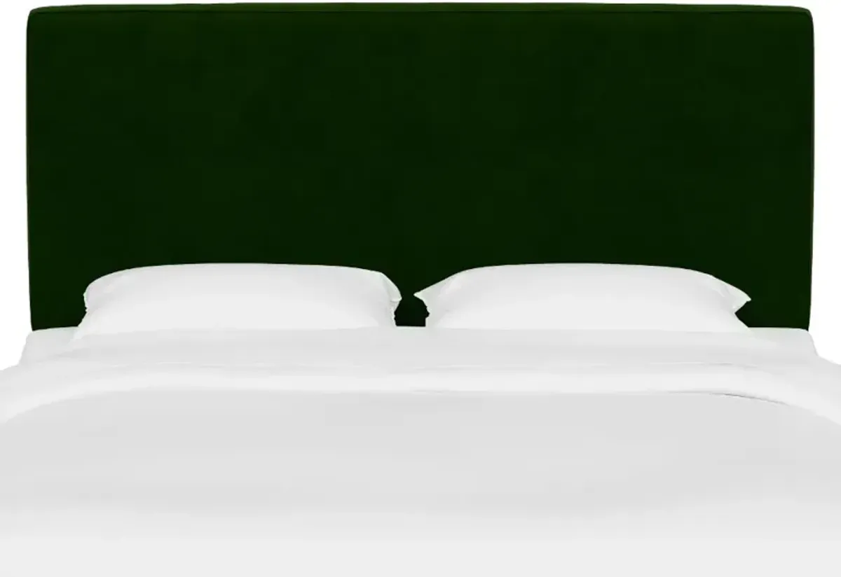 Rifle Paper Co Fairbanks Titan Emerald Velvet Full Headboard