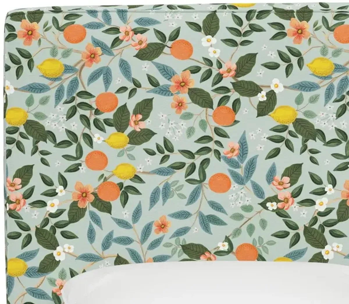 Rifle Paper Co Fairbanks Citrus Grove Mint Queen Headboard