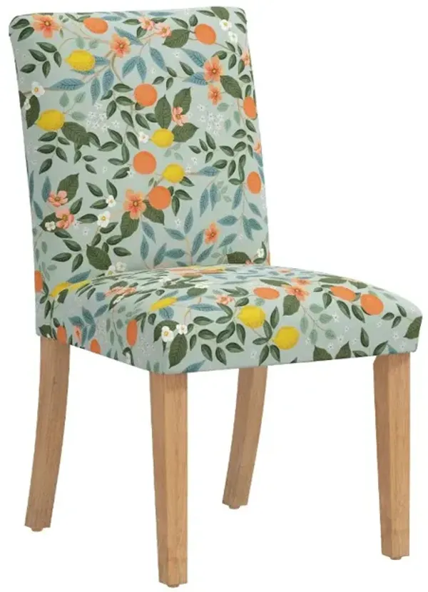 Rifle Paper Co Beth Citrus Grove Mint Dining Chair