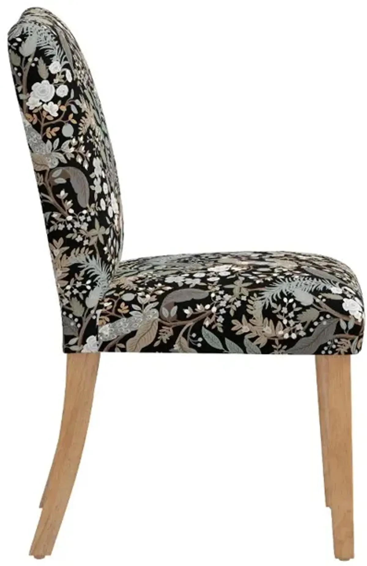 Rifle Paper Co Beth Peacock Black Dining Chair