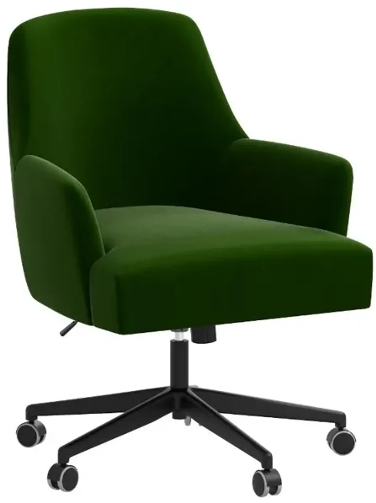 Rifle Paper Co Yvette Titan Emerald Office Chair with Black Base