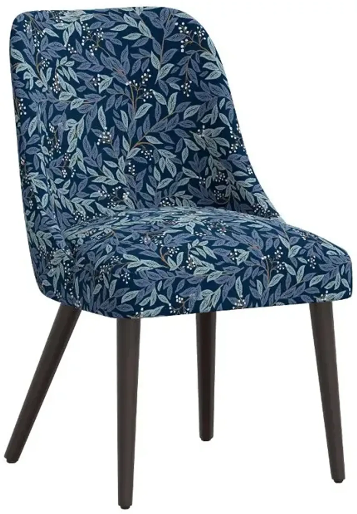 Rifle Paper Co Tara Willowberry Navy Dining Chair