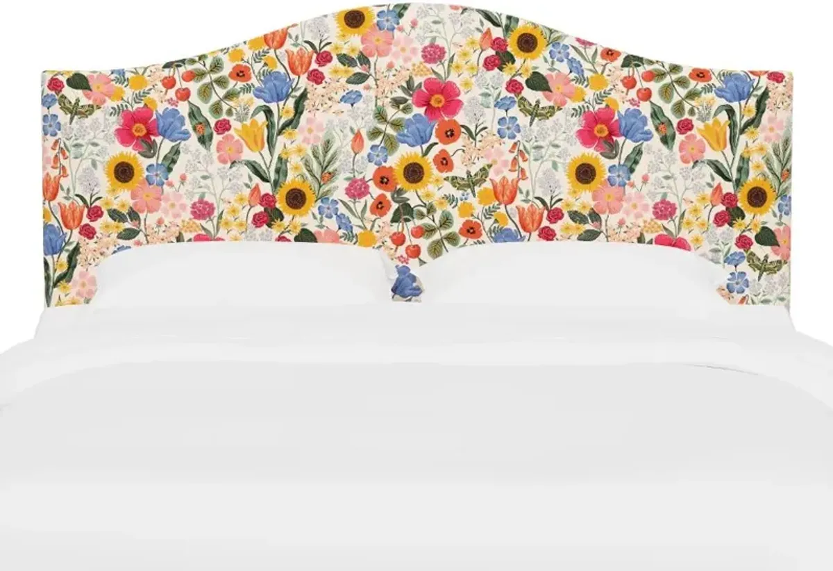 Rifle Paper Co Kenmore Blossom Blush Queen Headboard