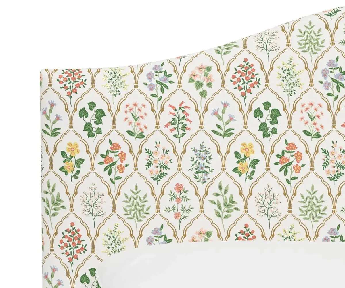 Rifle Paper Co Kenmore Hawthorn Multi Queen Headboard