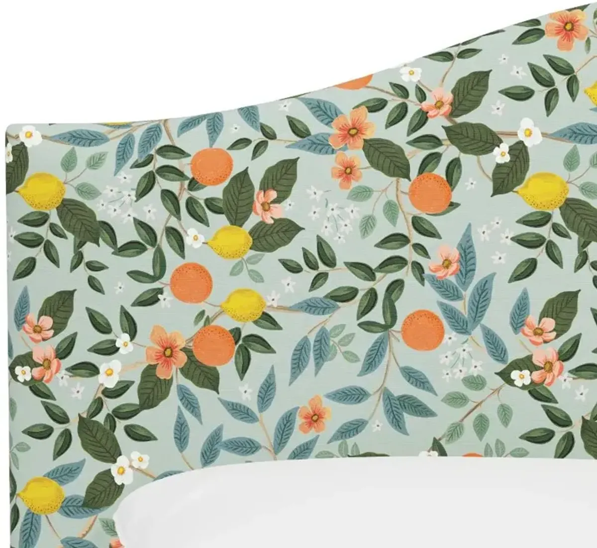 Rifle Paper Co Kenmore Citrus Grove Mint King Headboard