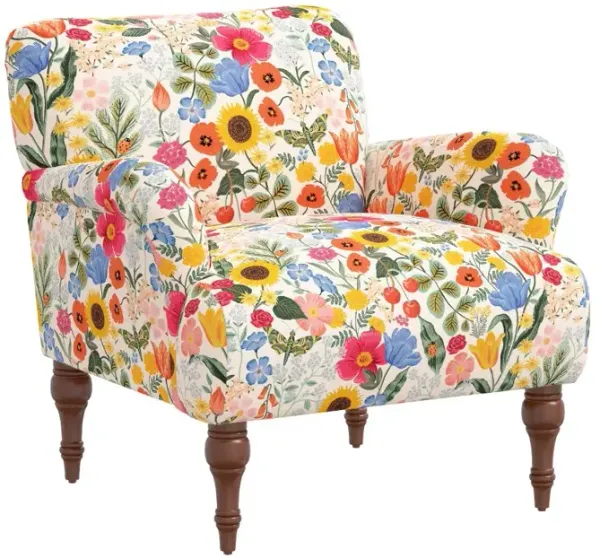 Rifle Paper Co Elodie Blossom Blush Accent Chair