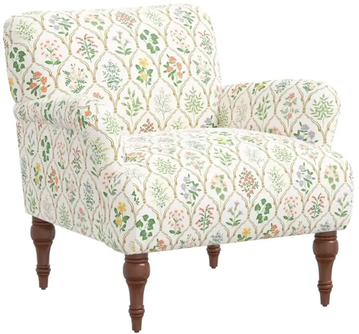 Rifle Paper Co Elodie Hawthorn Multi Accent Chair