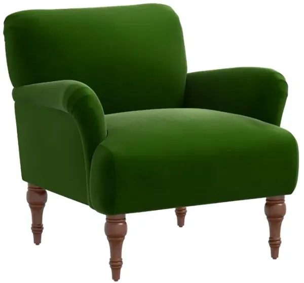 Rifle Paper Co Elodie Titan Emerald Accent Chair