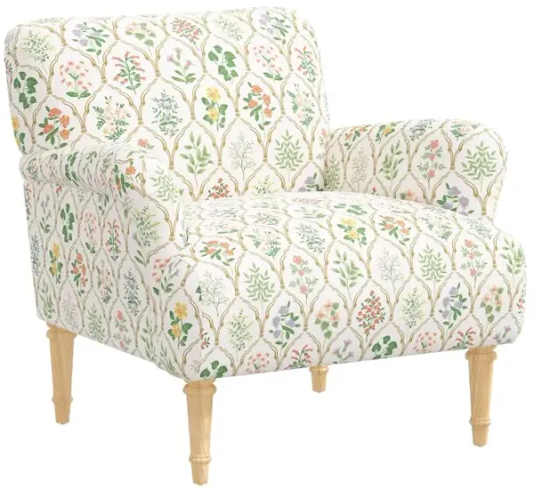 Rifle Paper Co Bristol Hawthorn Multi Accent Chair