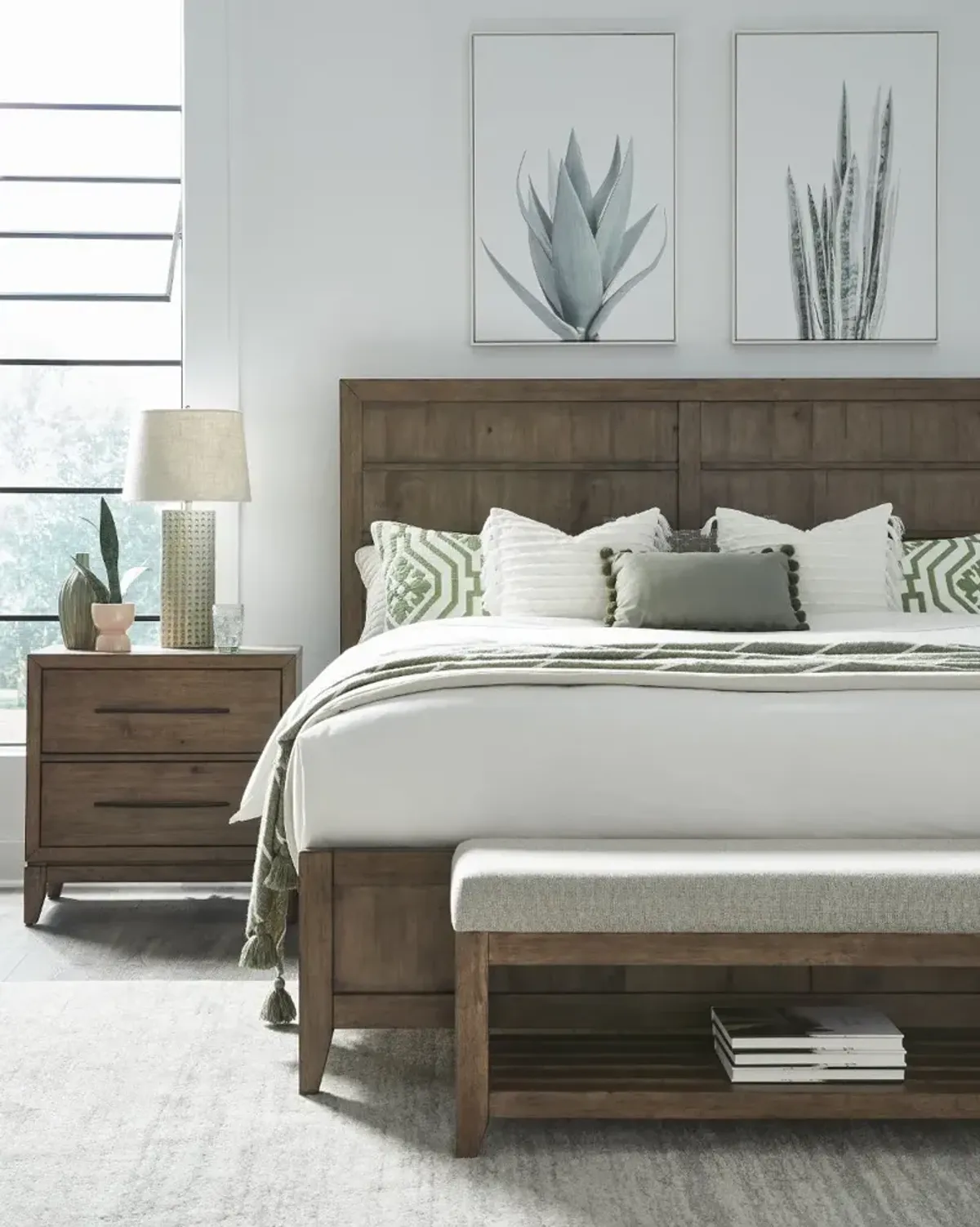Shaker Lakes Brown Nightstand