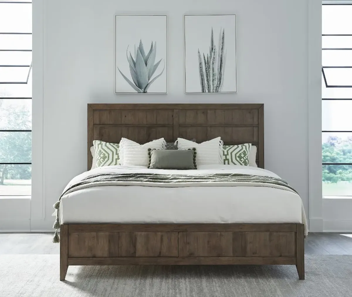 Shaker Lakes Brown King Bed