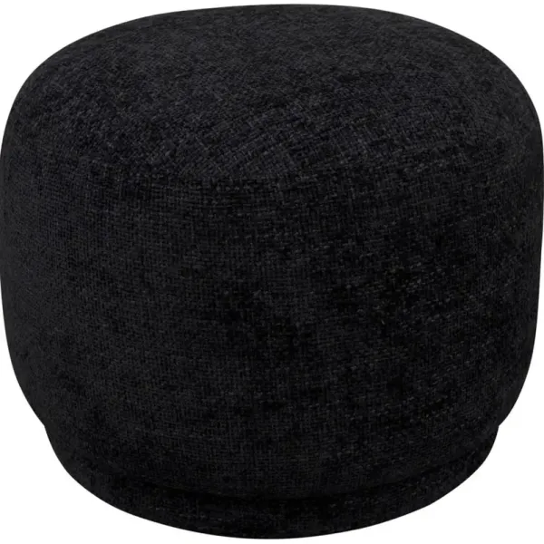 Boka Buffalo Black Ottoman