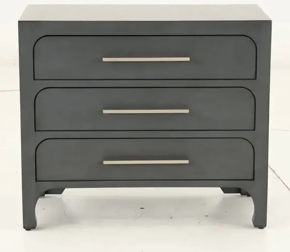Gray 3-Drawer Accent Cabinet