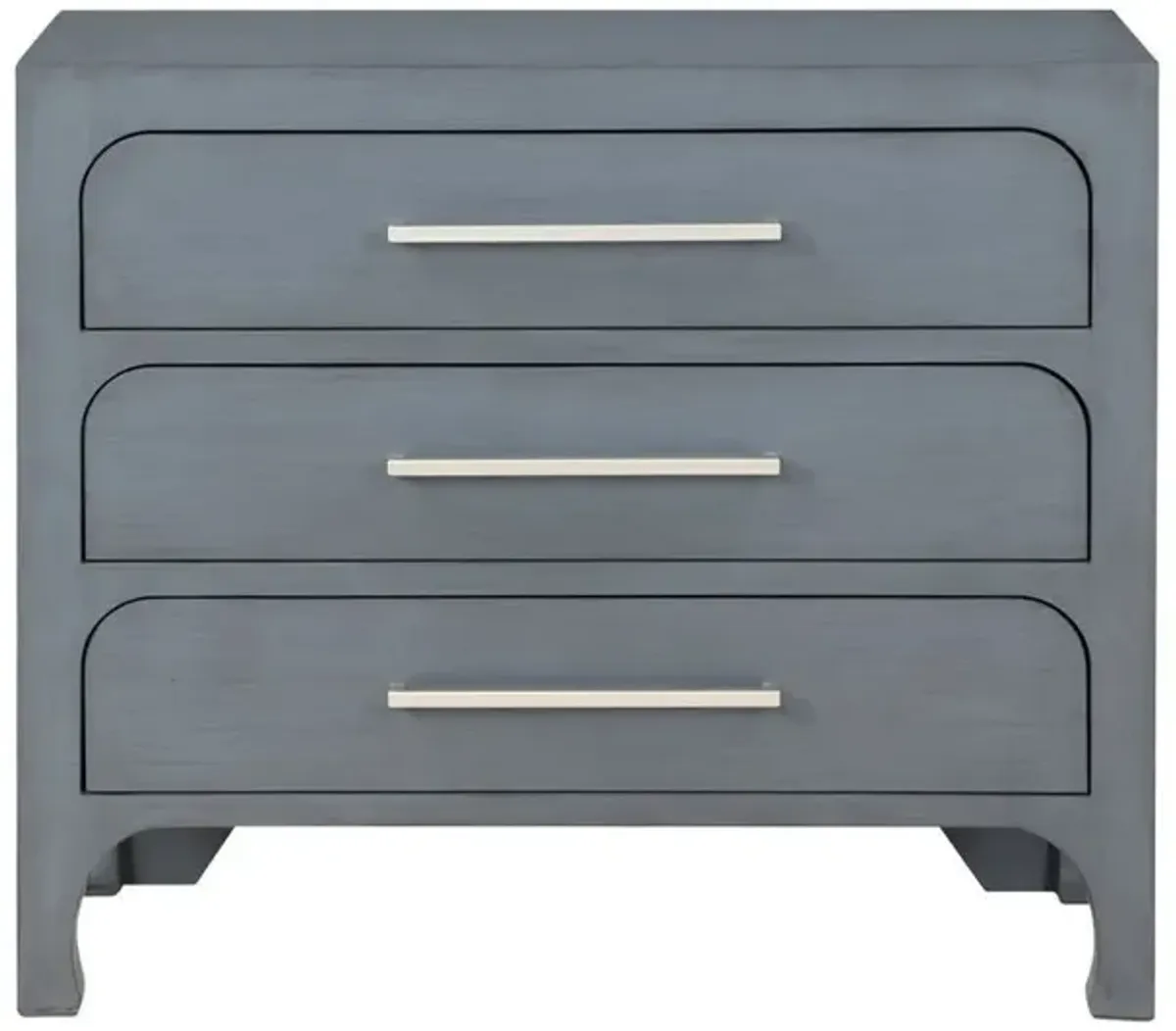 Gray 3-Drawer Accent Cabinet