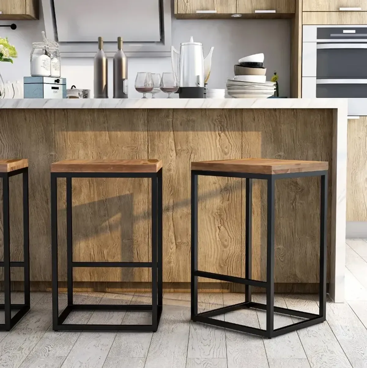 Alben Brown Counter Height Stool