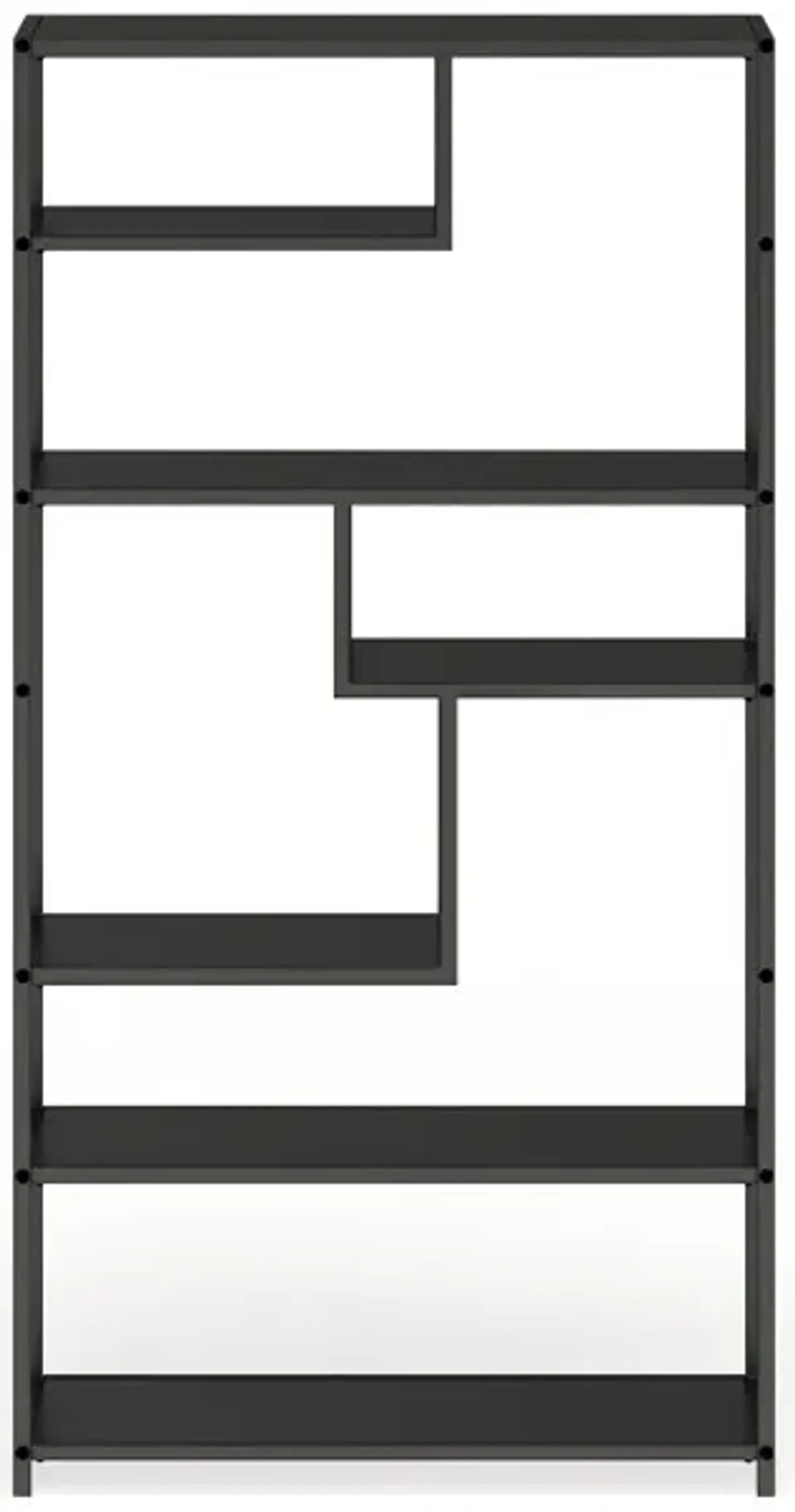 Zantia Dark Gray Open Shelving Bookcase