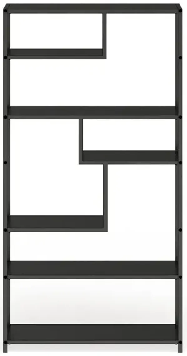 Zantia Dark Gray Open Shelving Bookcase