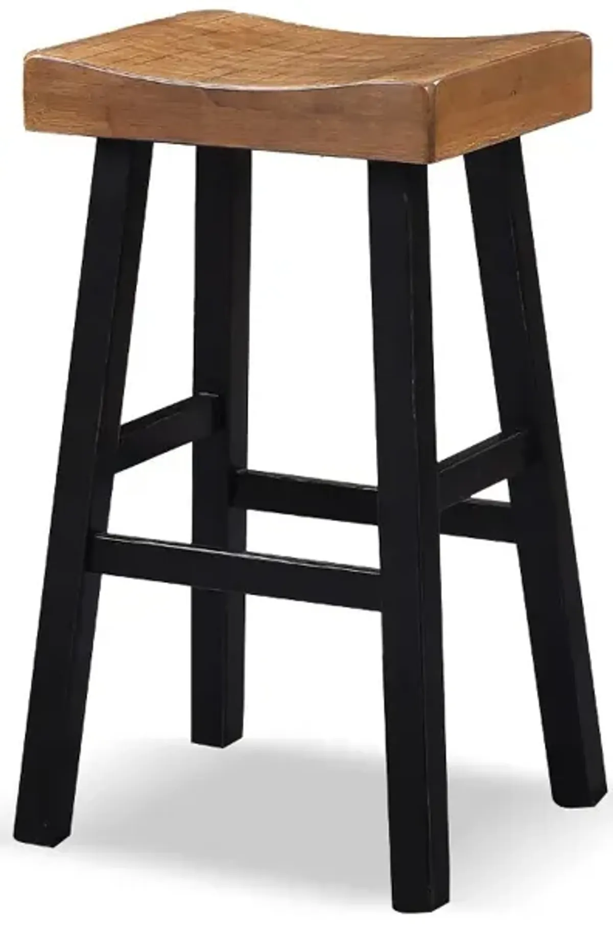Longley Oak Bar Height Stools, Set of 2