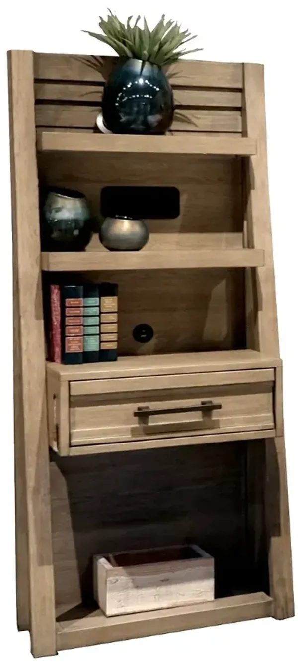 Wakefield Natural Queen Storage Bed with Side Piers