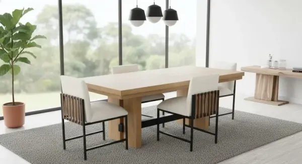 Ember Oak 5 Piece Dining Set