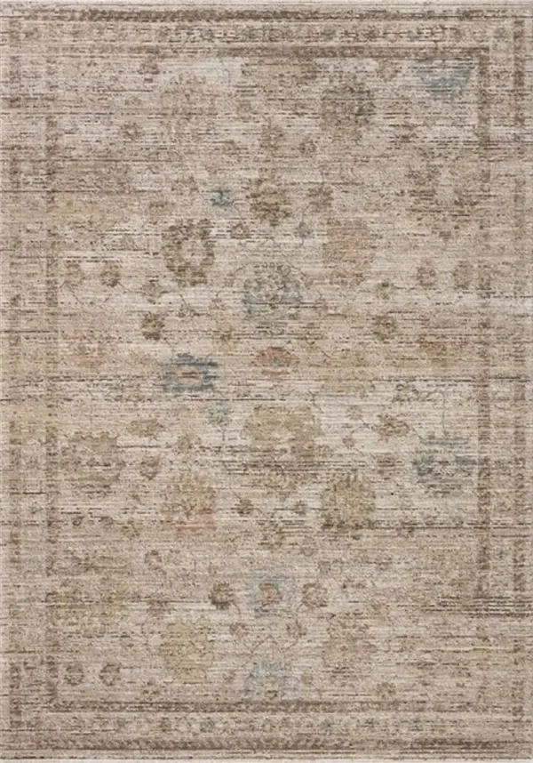 Priscilla 8 x 10 Ivory and Multicolor Area Rug