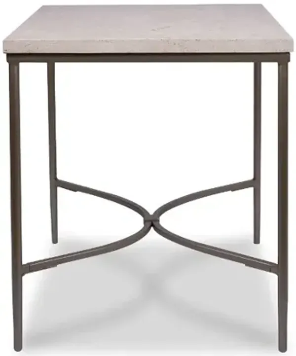 Zambezi Marble and Metal End Table