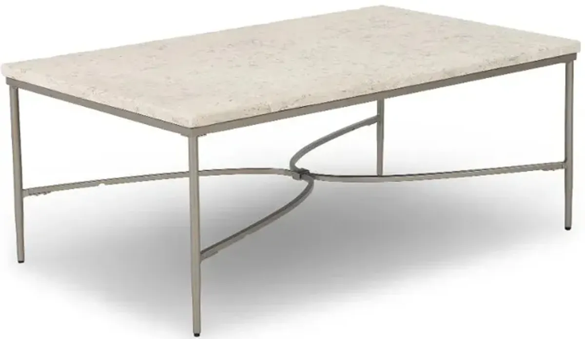 Zambezi Marble and Metal Coffee Table