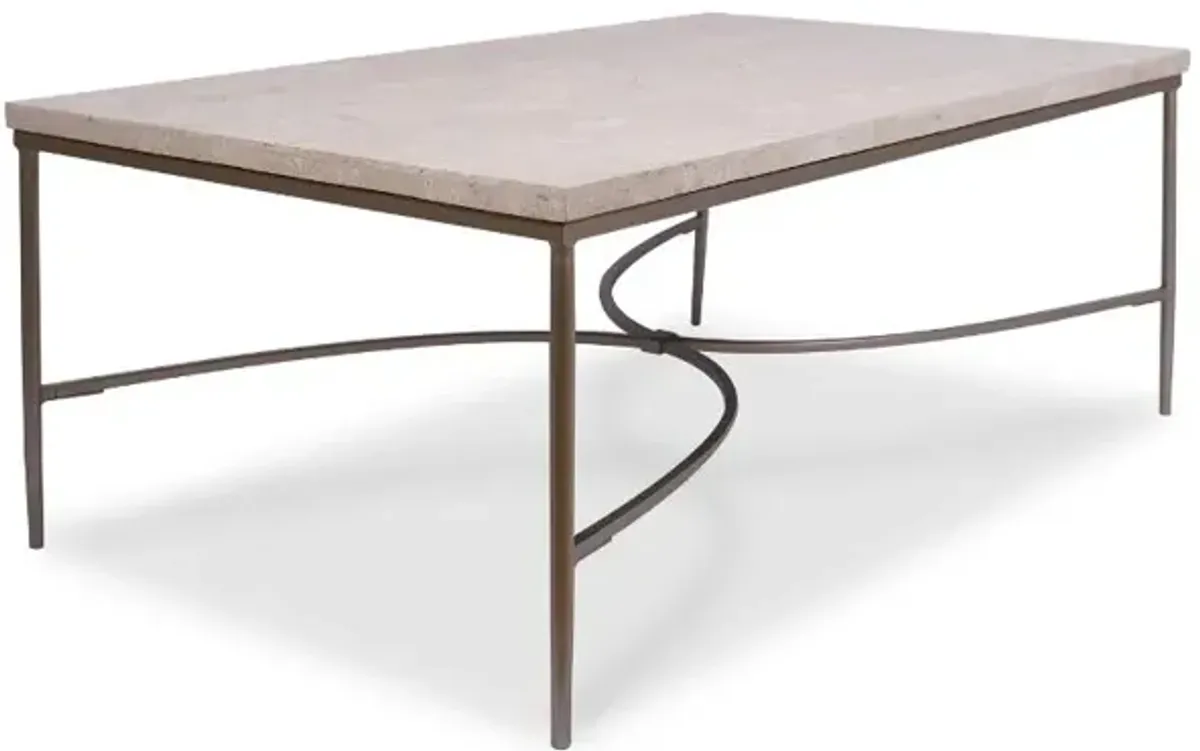 Zambezi Marble and Metal Coffee Table