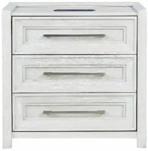 Metro White Nightstand