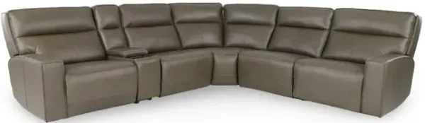 Naples Forest Gray 6 Piece Power Reclining Sectional